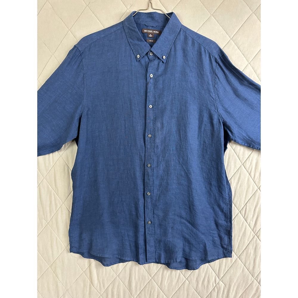Michael‎ Kors Button Up Men's Extra Large Long Sleeve Slim Fit NWT